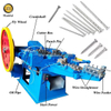 Automatic Nail Thread Rolling Machine High Speed Nail Threading Machine 
