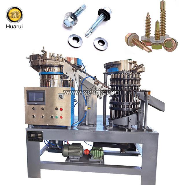 Self Drilling Screw Washer Assembling Machine Automatic Bolts And Nuts Assembly Machine