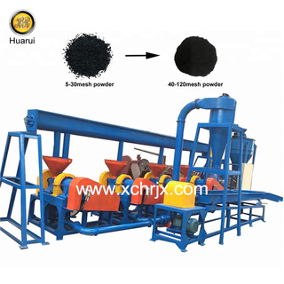 Automatic Tire Rubber Powder Grinder for 40-120 Mesh Fine Powder 