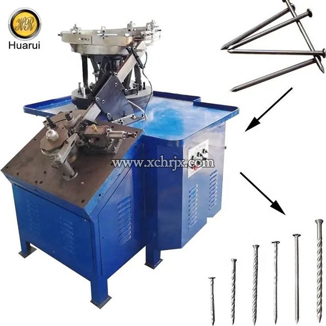 Automatic Nail Thread Rolling Machine High Speed Nail Threading Machine 