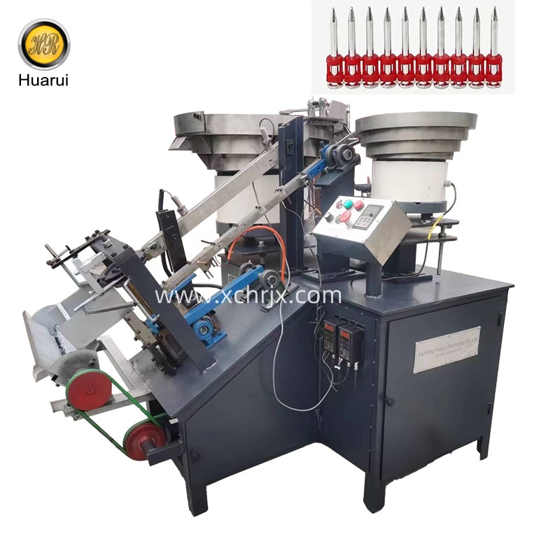 Plastic Shoot Nail Assembly Machine, High speed NK Gas Nail Assembly Machine