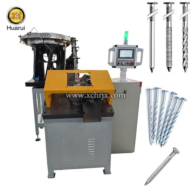 Automatic Nail Thread Rolling Machine High Speed Nail Threading Machine 