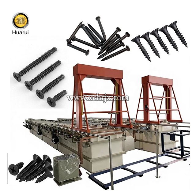 Black Electroplating Phosphate Plating Line Drywall Screw Phosphating Equipment
