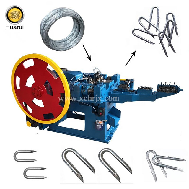Automatic U Nail Making Machine Barbed U Nail Forming Machine