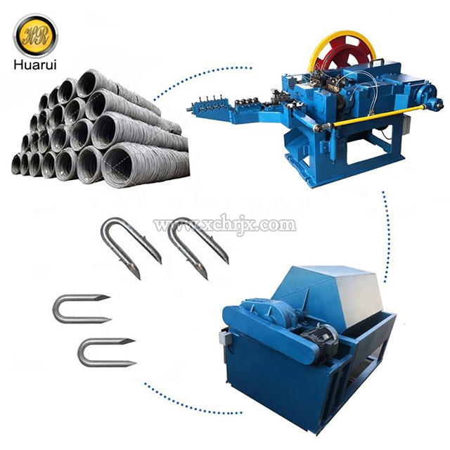 Automatic U Nail Making Machine Barbed U Nail Forming Machine