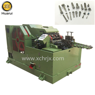 3 Die 6 Blow Multi-station Screw Bolt Making Machine / Cold Forging Machine