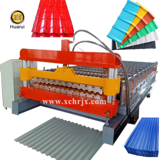 Zinc-coated Arc Roof Sheet Making Machinery Corrugated Metal Sheet Forming Machine